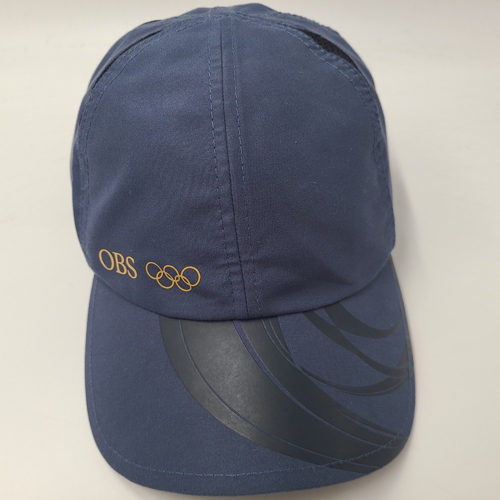 Olympic Broadcasting Services Hat Adjustable Helly Hensen Blue Black OBS Men